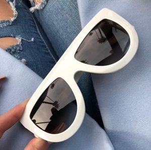 Celine white sunglasses